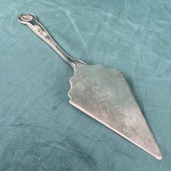 Vintage Silver Plate over Zinc Alloy Cake Pie Server