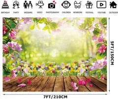 7x5FT Spring Backdrop Spring Backdrops for Photography Floral Backdrop Wall N…