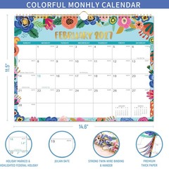 Wall Calendar 2026-2027 – Calendar 2026-2027, JUL. 2026 – Dec. 2027, 18 Month…