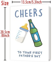Funny First Fathers Day Cards Gift for Dad, Cute 1st Father’s Day Card Gifts …
