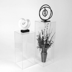 40″ tall Clear Acrylic Display Box Floor Standing Centerpiece Wedding Decoration
