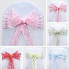75 x Lace CHAIR SASHES Ties Bows Shabby Chic Victorian Wedding Reception Party