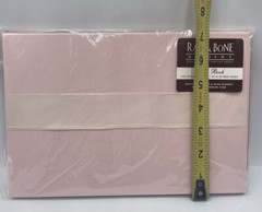 Rag & Bone Bindery Signature GUEST BOOK Pink & White Bow Wedding