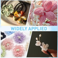 400 PCS 552.5mm Mini White Double Head Flower Stamen Artificial Floral Craft