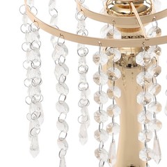 Gold Acrylic & Iron Flower Stand Set 10 PCS Tabletop 10.23 in Tall
