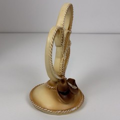 Wedding Toasting Set: 2 Gold Heart Champagne Flutes + Cake Topper + Boot Shots