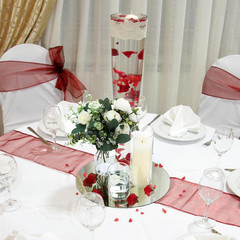 Elegant Round Glass Mirror Trays & Vases Set for Wedding & Party Centerpieces