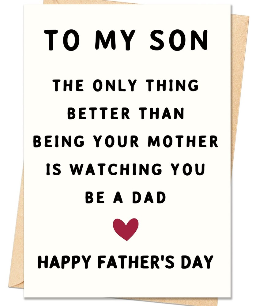Fathers Day Card Gifts for Son, Father’s Day Cards Gifts Decorations for S