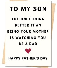 Fathers Day Card Gifts for Son, Father’s Day Cards Gifts Decorations for S