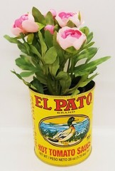 6 Large Empty El Pato Cans for Crafts, Centerpieces Weddings Quinceaneras WOW!!