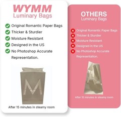 LED Luminary Paper Bags – ‘Will You Marry Me?’ Light-Up Proposal Decoration