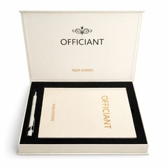 Wedding Officiant Book with Pen – Ceremony Keepsake Journal