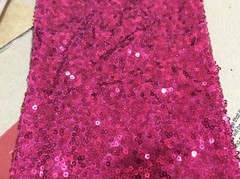 Hot Pink Glitter Sequin Tablecloth Wedding Engagement Reception Party Decoration