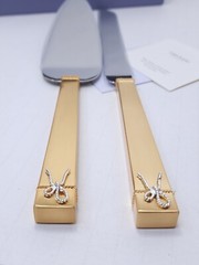 Vera Wang Wedgwood Love Knots Gold Cake Knife & Server Set