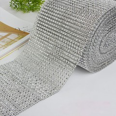 Diamond Mesh Wrap Roll Rhinestone Crystal Ribbon Wedding Party Decor # 10 Yards