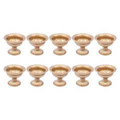 Gold Flower Trumpet Vases Wedding Party Tabletop Centerpieces Stand 10Pcs