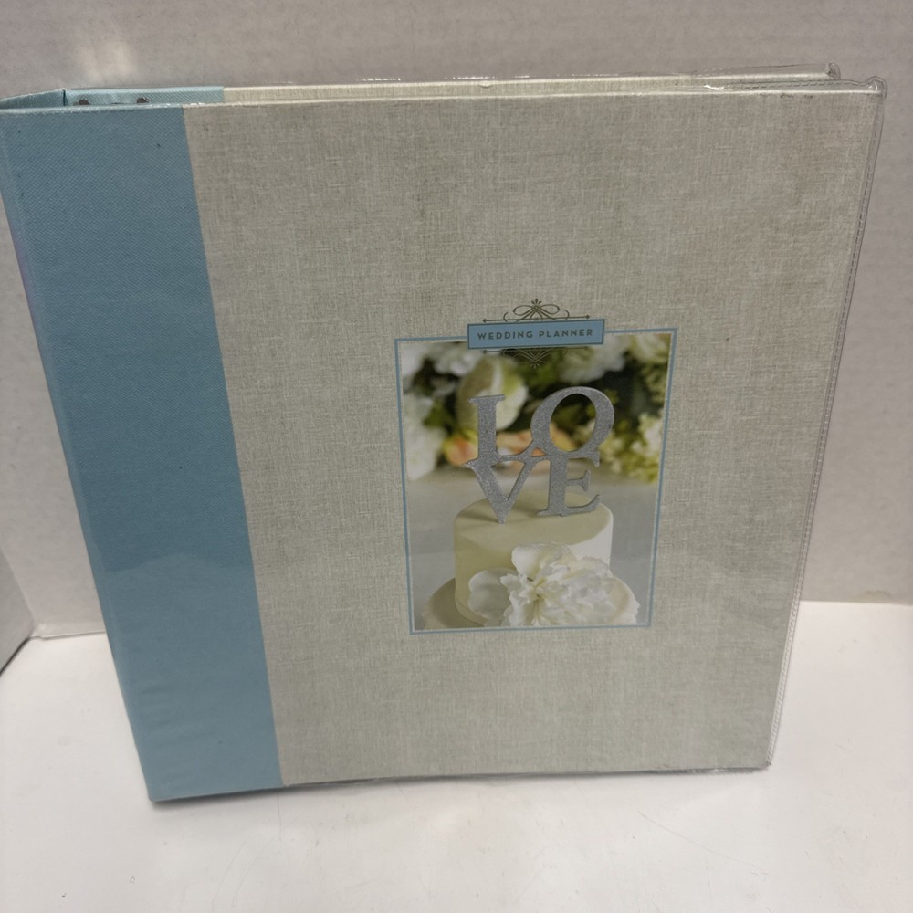 Gartner Studios Wedding Planner Organizer Book Light Blue 3 Ring Binder