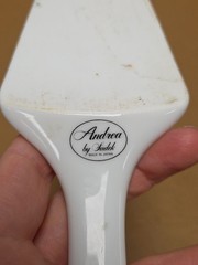 Vintage Andrea by Sadek Porcelain Floral Cake Pie Server Japan