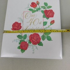 Vintage NOS Hallmark Wedding Collection 40th Anniversary Photo Album #A326