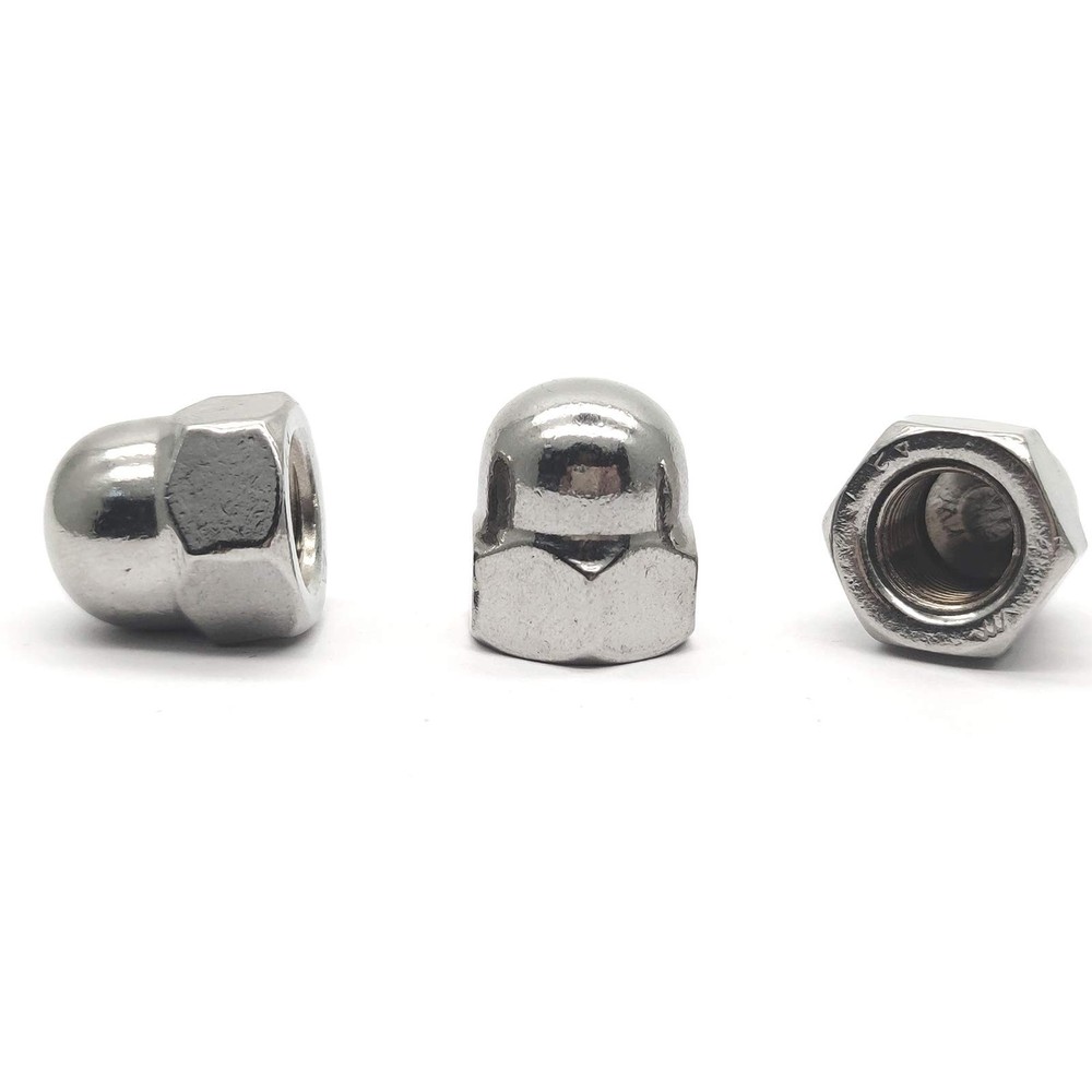 M12X1.25mm 304 Stainless Steel Fine Thread Hex Acorn Cap Nuts Decorative Nut …