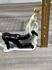Escaping Groom Cake Topper Funny Bride Having The Upper Hand Porcelain Wedding