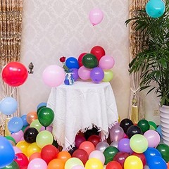 5 Inch Rainbow Balloons, 200Pcs Tiny Balloons Assorted 5inch Mutli Color2