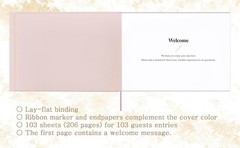 Pink Visitor Guest Book for Vacation Home Airbnb Rentals Hardcover 206 Pages