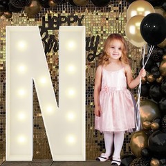 4FT Marquee Light Up Letters N, Big Letter for Baby 4 Feet, N