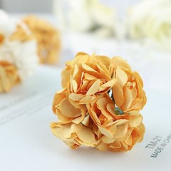 144 pcs Gold CRAFT 0.5″ wide MINI PAPER ROSES Wedding Party Flowers SALE