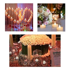 Cozeyat 12pcs Led Tea Lights with Timer Function(6Hrs On 18Hrs Off) Mini