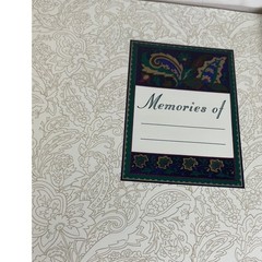 Hallmark Photo Album Feather Motif Autumn Colors Memories Scrapbook with Box