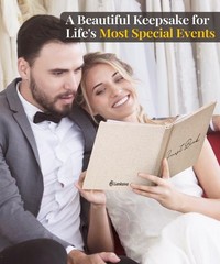 Classic Guest Book for Weddings & Showers – 10×7 Inches of Cherished Memories