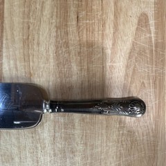 Franklin Mint Stainless Steel Cake Server Floral Handle Sheffield England