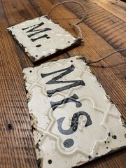 Mr. and Mrs. hanging decor