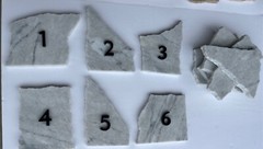 1-6 Marble Table Numbers + 5 Marble Styling Pieces