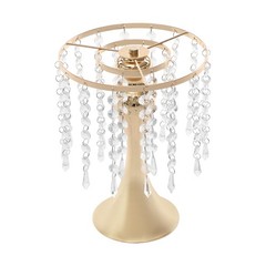 Gold Acrylic & Iron Flower Stand Set 10 PCS Tabletop 10.23 in Tall
