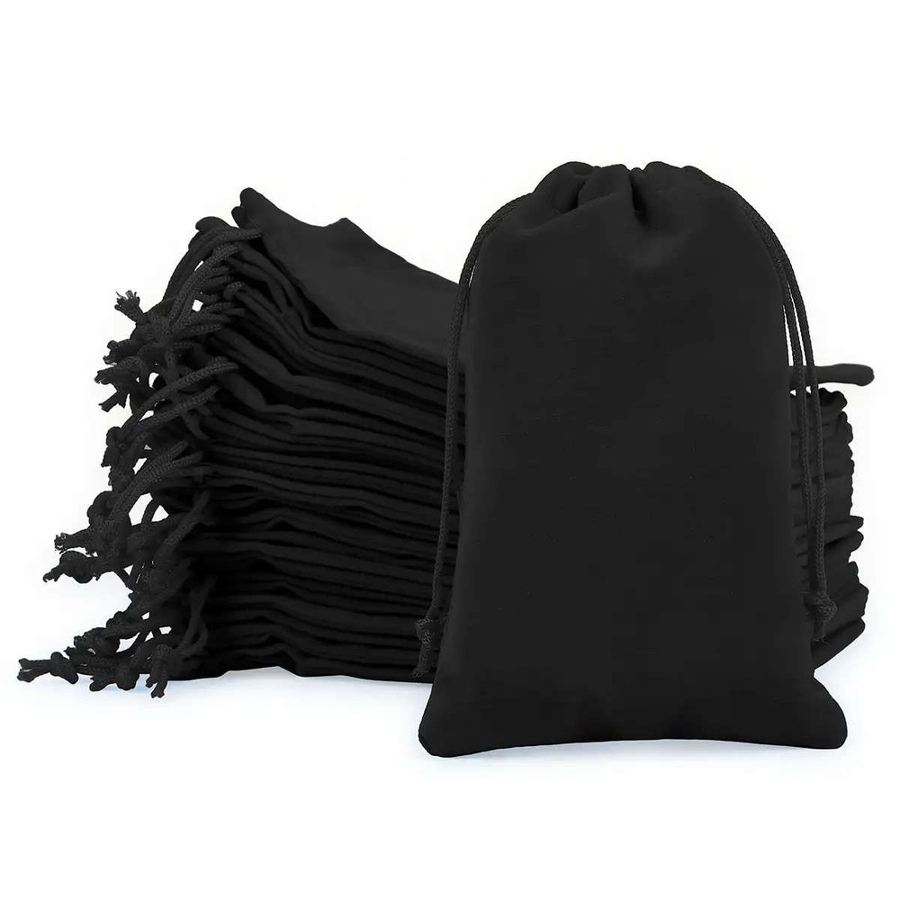 25/50pcs Velvet Pouch Jewelry Ring Bags Wedding Favor Bag Party Velour Baggie