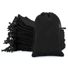 25/50pcs Velvet Pouch Jewelry Ring Bags Wedding Favor Bag Party Velour Baggie