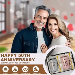 50 Together Mug Set for Couples, Perfect for Valentine’s or Anniversary