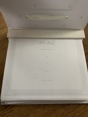 Wedding Photo Book (Mini Scrapbook) Holds 40 Photos 7.5 x 7 inches