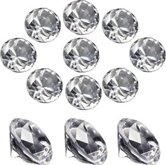 100Pcs Clear Acrylic Diamonds 1 Inch Wedding Table Scatters Gemstones