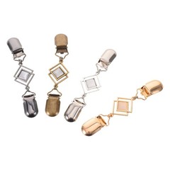 4 Pcs Metal Cardigan Clip for Scarf Clothes Accessories Women Holder Pin
