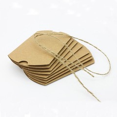 100Pcs Kraft Paper Favor Boxes Pillow Shape Wedding Candy Gift Packing