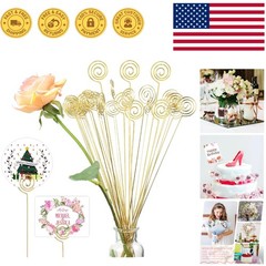 Versatile 30 Pcs Gold Table Number Holders in 13 Inch – Perfect for Weddings