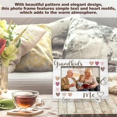 ONDTOM Grandkids Grandchildren Picture Frame, Grandparents Day Birthday Gifts…