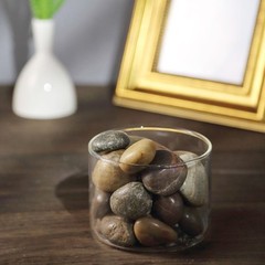 ASSORTED BROWN 2 lbs Natural Gravel Pebble Stones Decorative Party Vase Fillers
