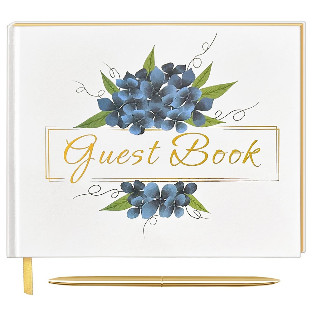 Wedding Guest Book with Pen , Guest Book , Guest Book for Vacation Home , Guest