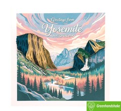 Greetings from Yosemite, Quilling Card 3D – Unique Dedicated Handmade, Design…