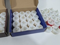 Lot of 50 Battery Operated NOT INCLUDED! Flickering Mixed LED Tealights Light