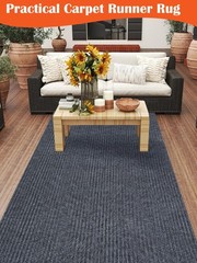3X10ft Runner Rugs with Rubber Backing, Non Slip Indoor Outdoor Carpet Runner…